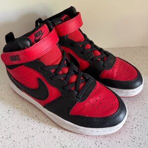 Black and Red Nike Court Borough Mid 2